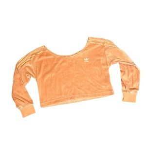 Adidas women long sleeve crop sweater size S